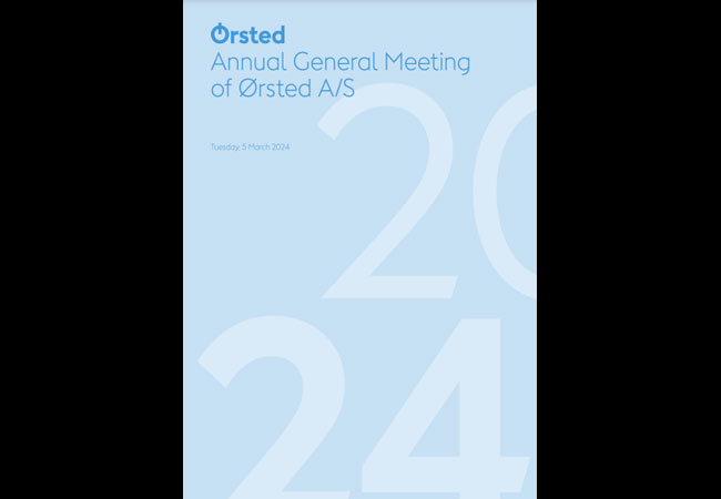 Notice of the 2024 annual general meeting of Ørsted A/S