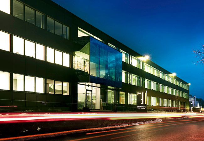 PB: Bachmann electronic steigerte im Jahr 2023 seinen Umsatz auf 104 Millionen Euro. Hier das Hauptquartier in Feldkirch. / ©: Bachmann electronic