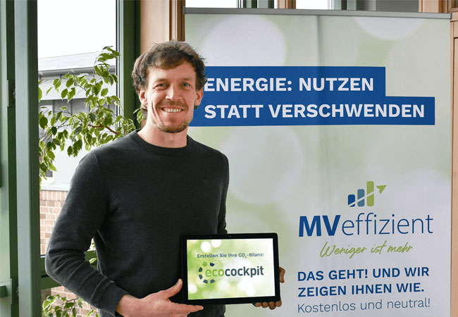 PB: Mecklenburg-Vorpommern-Veffizient bietet kostenloses CO2-Bilanzierungstool ecocockpit