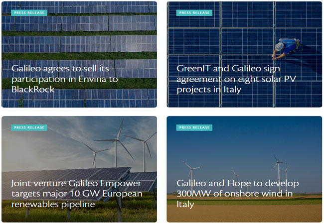 PB: Galileo Energy Pressemitteilungen