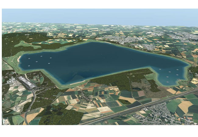PB: Im Rahmen des Projekts wird Wasser aus dem Rhein geholt, um stillgelegte Tagebaue zu füllen / ©: Tosyalı 