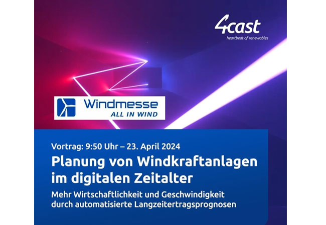 PB: Ein Vortrag von 4Cast GmbH & Co.KG auf dem Windmesse Symposium