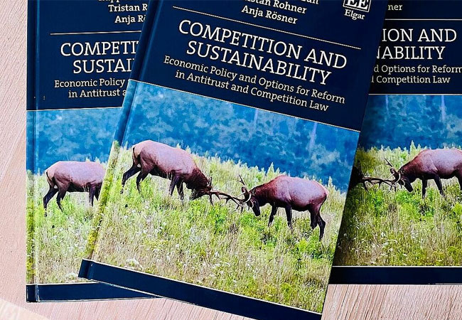 PB: Das Buch bietet einen nützlichen Überblick über die Probleme und Lösungen und zeigt konkrete politische Optionen für das EU-​Wettbewerbsrecht auf. (Foto: HHU / Rupprecht Podszun)