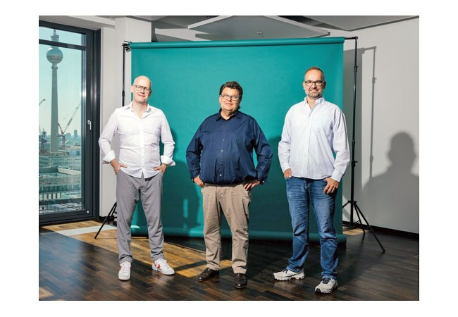 PB: Caeli Wind Gründer Heiko Bartels und Ben Schlemmermeier mit CTO Andreas Rieckhoff (v.l.n.r.,, Caeli Wind)
