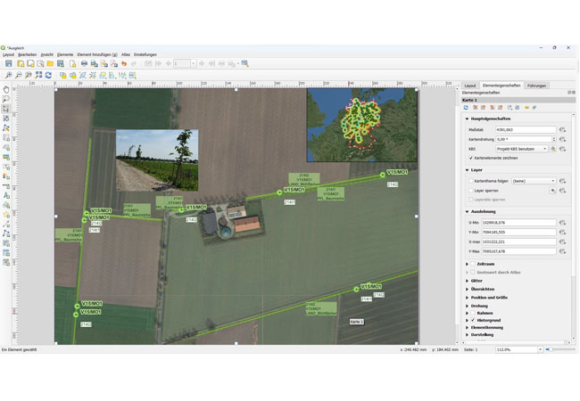 PB: wpd windmanager setzt für die A&E-Maßnahmen auf GIS-gestützte Programme / ©: wpd windmanager GmbH & Co. KG