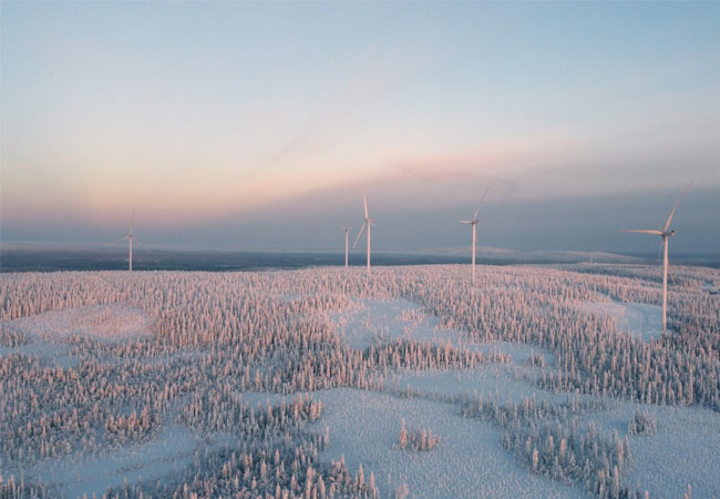 PB: Lumivaara in Finnland, einer der in 2023 realisierten Windparks der Energiequelle GmbH / ©: Energiequelle GmbH