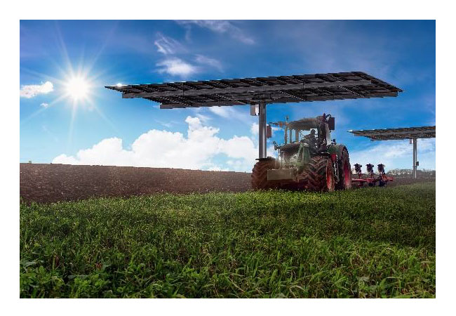 PB: AGRI-PV mit zweiachsigem Nachführsystem