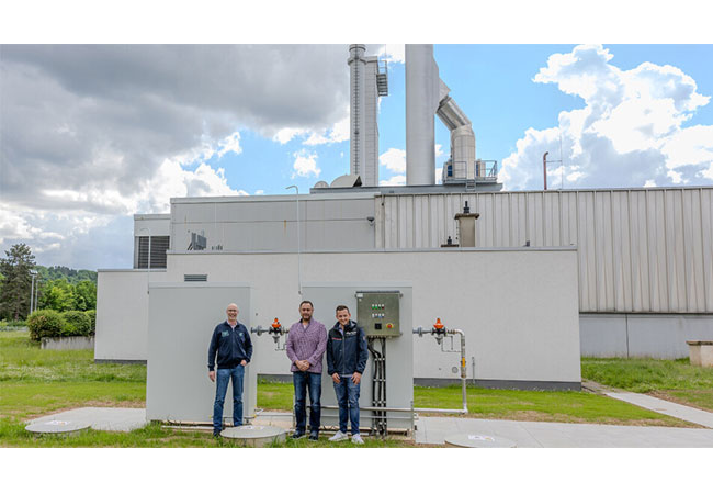 PB: v.l.n.r.: Arnhelm Köster (JTI-Projektmanager), Nadim Sadiq, Ingo Lutz (beide Rheingas)