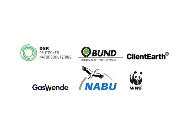 PB: Gemeinsame Stellungnahme des Umweltdachverbands Deutscher Naturschutzring (DNR) e.V. mit dem Bund für Umwelt und Naturschutz Deutschland, ClientEarth, Gaswende, dem Naturschutzbund Deutschland e.V. und WWF Deutschland