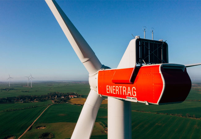 PB: Windenergieanlage im Verbundkraftwerk Uckermark / ©: ENERTRAG