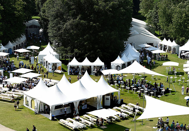 PB: In eine bunte Zelt- und Bühnenstadt wird sich wie 2016 am 4. und 5. Juni der Park von Schloss Bellevue verwandeln. Foto: Peter Himsel/DBU Bildrechte / ©: GP JOULE