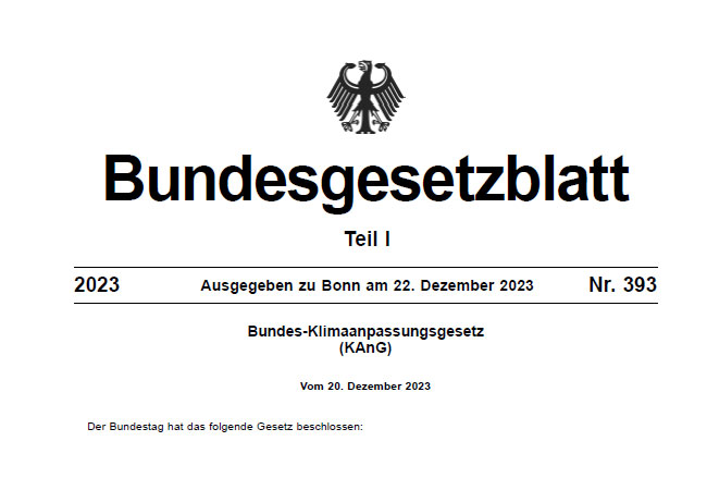 Bundes-Klimaanpassungsgesetz (KAnG)