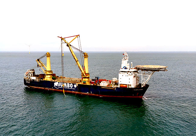 Jumbo Offshore schließt Monopile-Entfernungsarbeiten im Offshore-Wind-Park Yunlin in Taiwan ab