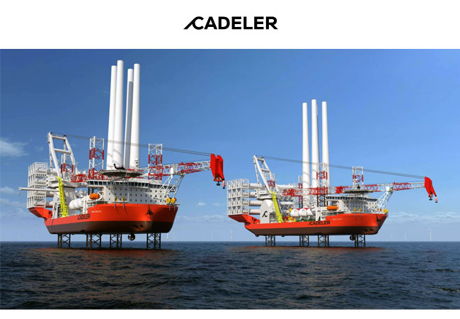 PB: Cadeler setzt hochmoderne, neu gebaute M-Klasse-Installationsschiffe für Offshore-Windpark Inch Cape ein / ©: Cadeler