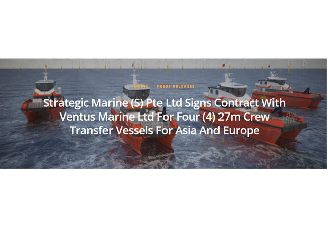 PB: Strategic Marine erhält Auftrag über vier Crew-Transferschiffe