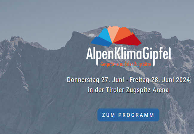 PB: Erster AlpenKlimaGipfel lädt zu Gesprächen auf der Zugspitze