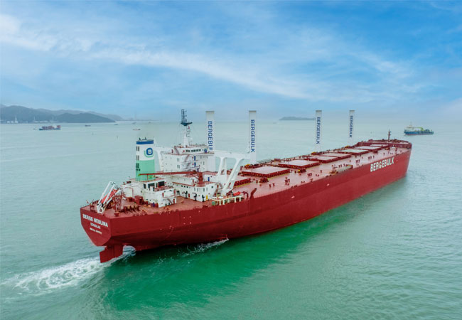 PB: Berge Neblina / ©: Berge Bulk and Anemoi Marine Technologies