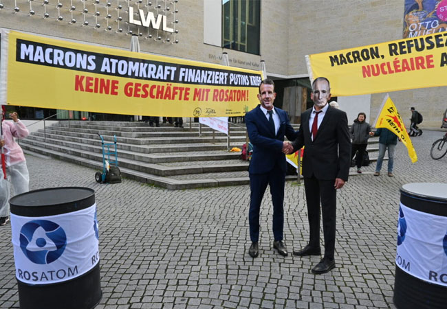 PB: Macrons Atompolitik finanziert Putins Krieg / ©: .ausgestrahlt