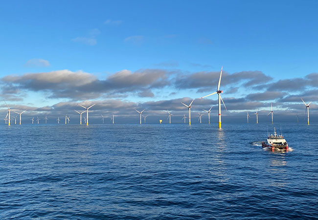 PB: Bild von RWE-Offshore-Windpark / ©: Bildrechte: RWE