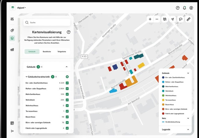 PB: Westenergie bietet Innovation für regionale Klimaziele bei Energie, Verkehr und Wärme mit der Software digipad 2.0 / ©: digikoo GmbH