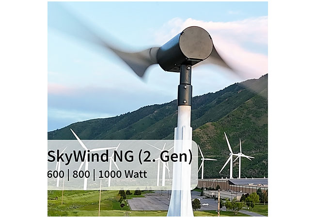 PB: 2. Generation der preisgekrönten „Windkraft fürs Hausdach“ von SkyWind vorgestellt!