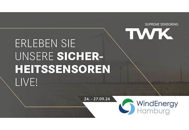 PB: WindEnergy 2024: TWK als innovativer Sensorhersteller stellt neue Produkte vor