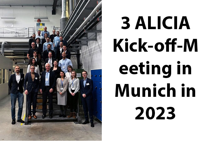 PB: Während des Kick-Offs lernte das ALICIA-Team einander kennen und diskutierte die Projektstruktur, die Zusammenarbeit und die Arbeitspakete. (© ALICIA Circular Manufacturing Ecosystem).