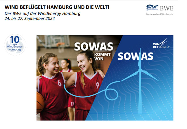 PB: BWE mit starkem Programm bei der WindEnergy Hamburg / Messeflyer