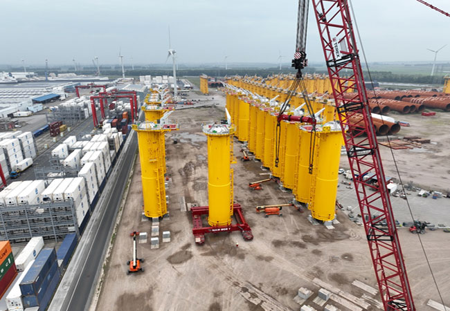 PB: Successful transition piece marshaling for offshore wind farm