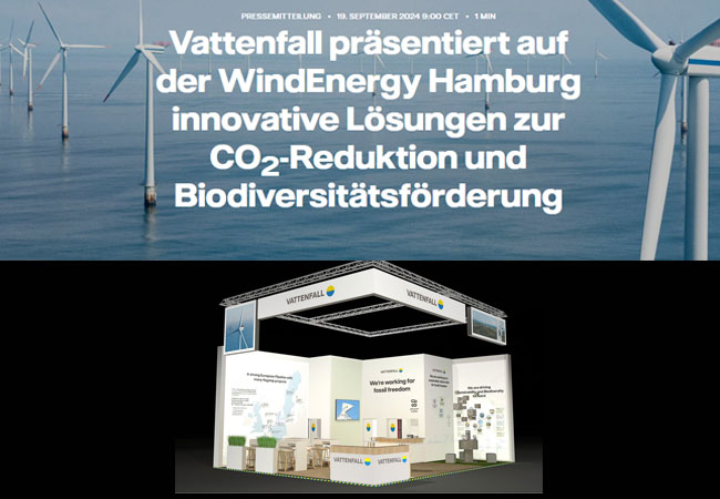 PB: Ein Schwerpunkt der Präsentation Vattenfalls liegt auf dem im Bau befindlichen Onshore-Windpark Bruzaholm / ©: Vattenfall GmbH
