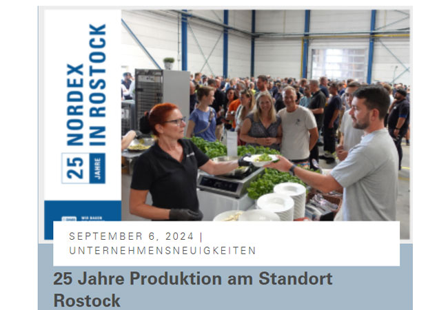 PB: 25 Jahre Produktion am Standort Rostock