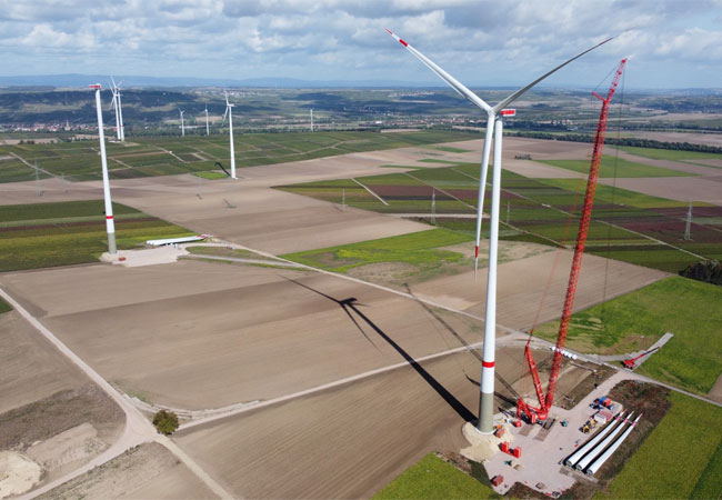 PB: Entstehender Windpark in Gau-Bickelheim, Rheinland-Pfalz / ©: wiwi consult
