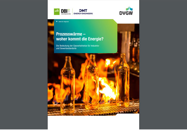 PB: Prozesswärme – woher kommt die Energie? - Die Bedeutung der Gasverteilnetze für Industrie- und Gewerbestandorte / ©: DVGW