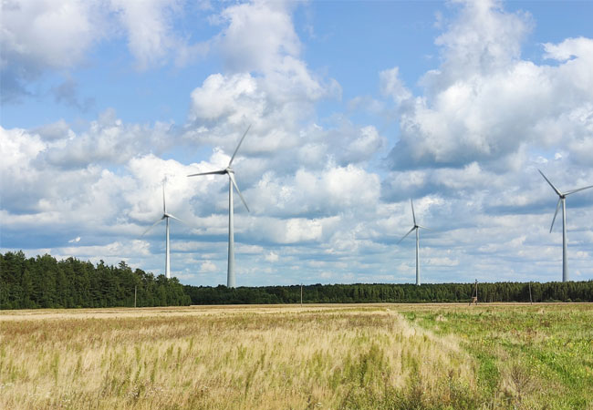 PB: Der Windpark in Ṧilutè hat eine installierte Leistung von 21,5 Megawatt und versorgt 85.000 Haushalte mit Strom (Foto: Quaero Capital)
