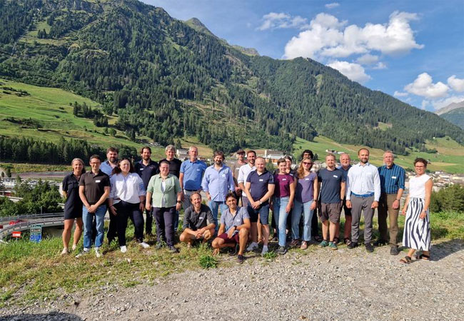 PB: Teilnehmende des Kickoff-Meetings in Airolo, Schweiz / Bildnachweis: © GeoHEAT