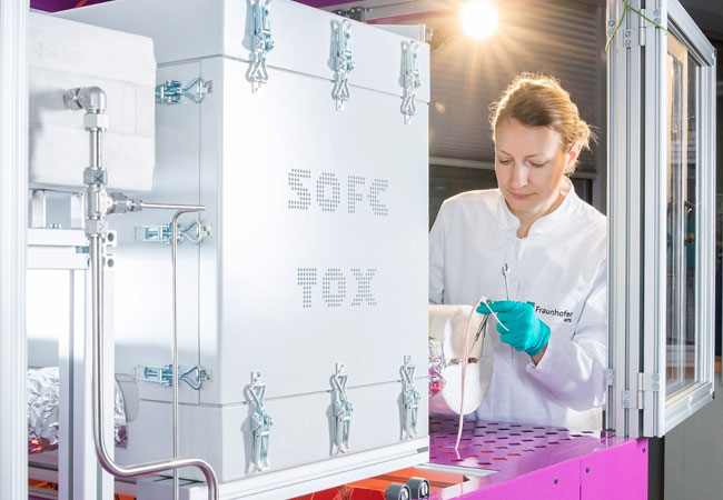 PB: Demonstrationsanlage zur CO2-freien Stromerzeugung mit Ammoniak in Hochtemperatur-Brennstoffzellen (SOFC) / ©: Fraunhofer IKTS