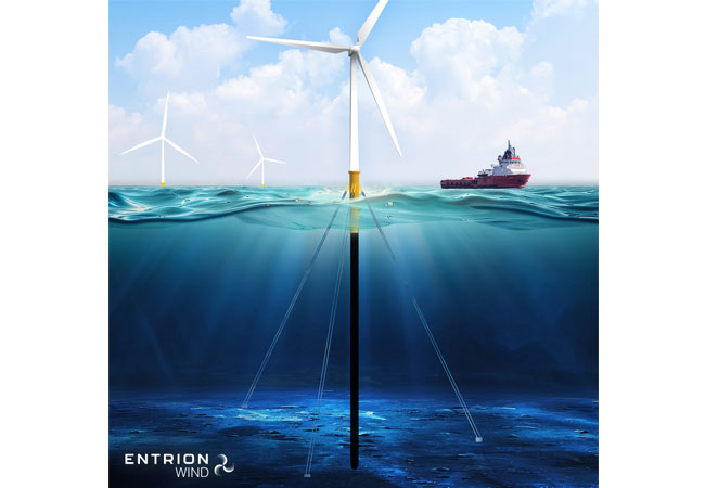 PB: Entrion Wind Awarded Patent for Deep Water Monopile Technology