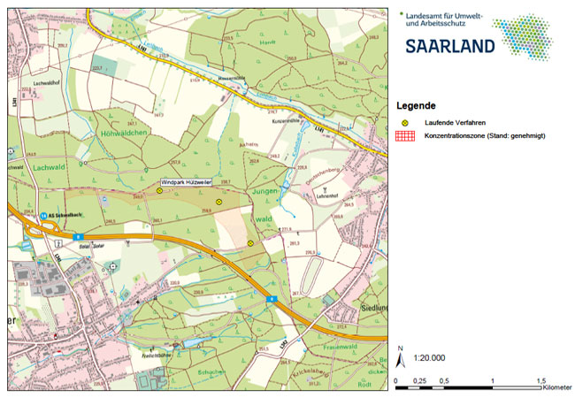PB: Lageplan WP Hülzweiler