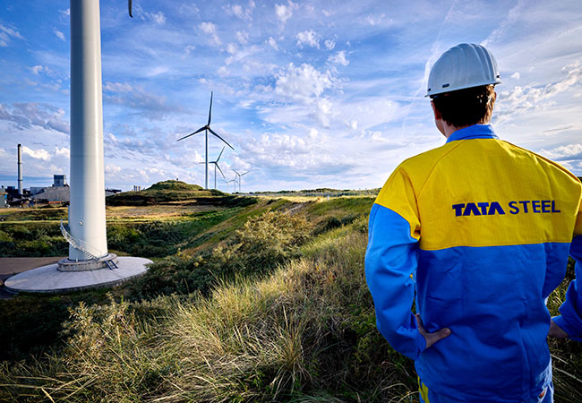 PB: Tata Steel Nederland / IJmuiden / Skyline windturbines / ©: Tata Steel Nederland