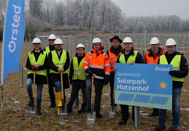 PB: Spatenstich für den Solarpark Hatzenhof im Landkreis Regensburg am 23.01.2025 / ©: Ørsted