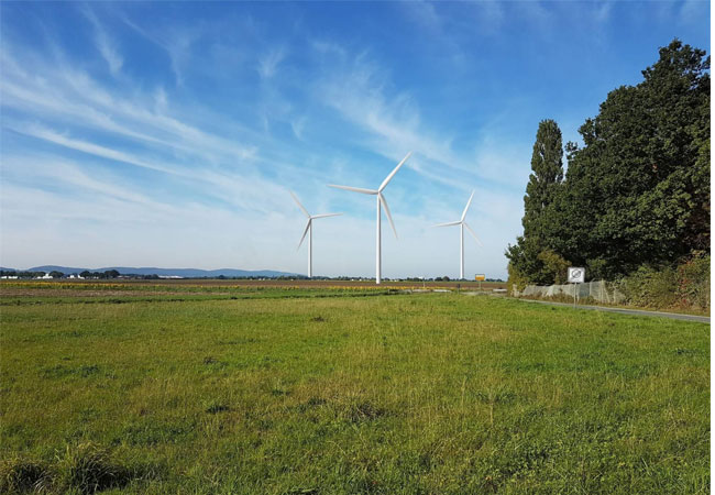 PB: Visualisierung des geplanten Repowering-Windparks in Minden (Niedersachsen) / ©: Energiequelle GmbH