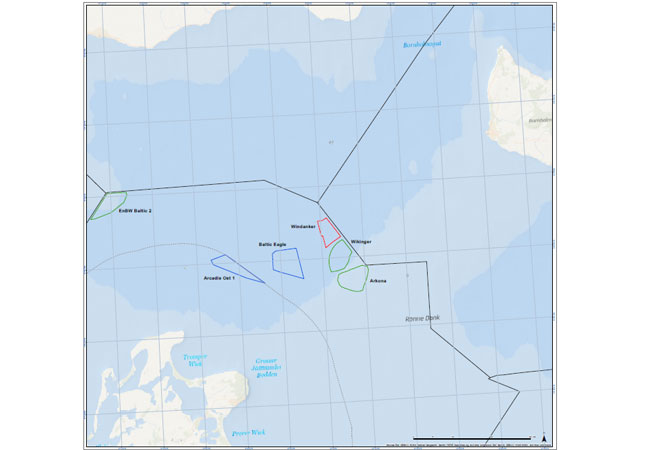 PB: Nordöstlich von Rügen: Die Lage von „Windanker“ in der Ostsee