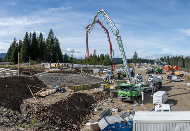 PB: Baustelle auf der Freiländer Alm (Koralpe, Stmk.). Foto: Erich Auer