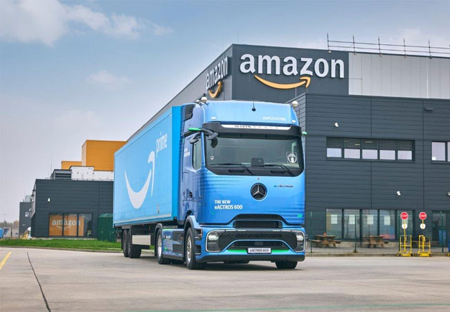 PB: Großauftrag für Mercedes-Benz Trucks: Amazon bestellt über 200 eActros 600