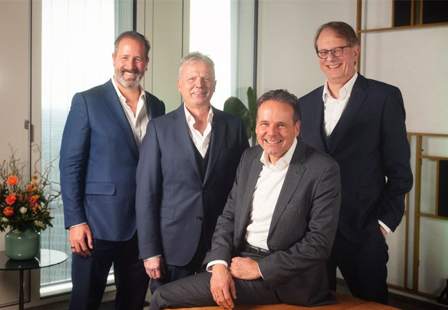 PB: v. l. n. r., Lars Meyer, Ewald Woste, Dr. Urban Keussen, Prof. Dr. Werner Süss / ©: NeXtWind