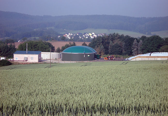 PB: Biogasanlage in Baden-Württemberg (Foto: Fachverband Biogas e.V.)