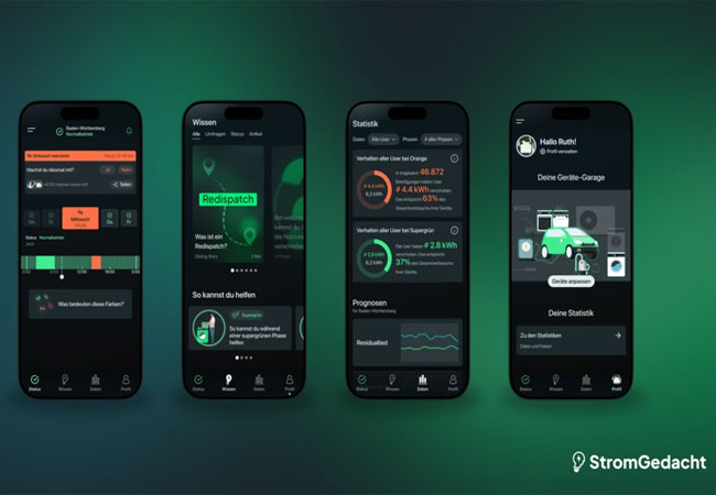 PB: Mit der Energiewende-App StromGedacht und der im November 2024 gestarteten PowerLändle-Aktion schaffen die Projektpartner die Möglichkeit für Privatpersonen in Baden-Württemberg, sich an der Energiewende zu beteiligen und sich netzdienlich zu verhalten, unabhängig davon, ob sie ein Elektroauto, eine Wärmepumpe oder einen PV-Heimspeicher besitzen. / ©: TransnetBW
