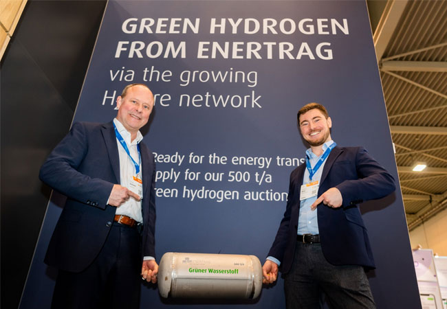 PB: ENERTRAG startet auf der E-World Auktion für 500 Tonnen grünen Wasserstoff / ©: ENERTRAG