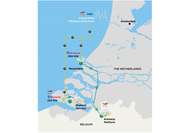 PB: Seekarte - TotalEnergies und Air Liquide arbeiten an Wasserstoff-Elektrolyseur in Nordeuropa zusammen / ©: TotalEnergies