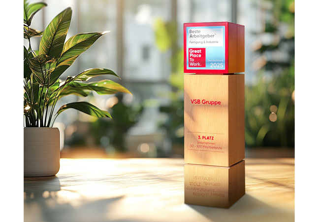 PB: VSB Gruppe: Von Great Place to Work® für eine besonders herausragende Unternehmenskultur ausgezeichnet / ©: VSB Gruppe